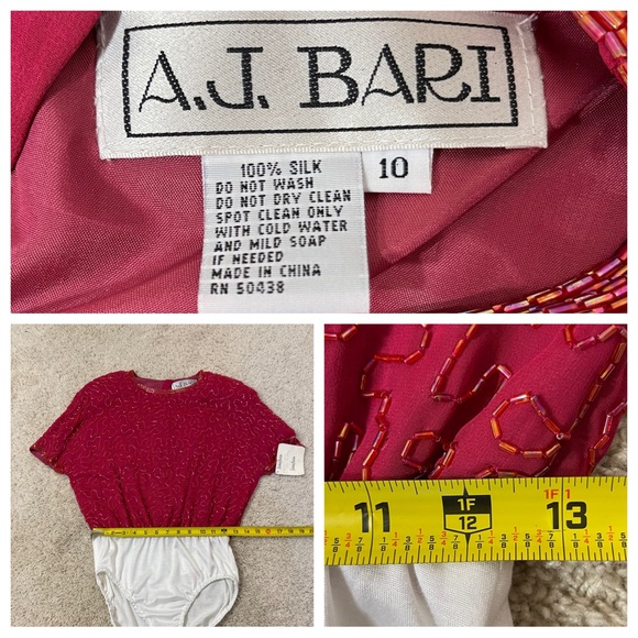 NWT! AJ Bari vintage sequin bodysuit - Picture 5 of 7